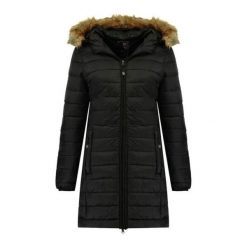 Kurtka zimowa damska Geographical Norway Clara. Czarne kurtki damskie Geographical Norway, na zimę, xl, bez wzorów, z poliamidu, bez kaptura. W wyprzedaży za 279.00 zł.