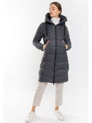 Northwood Płaszcz zimowy "Noemi" w kolorze antracytowym rozmiar: S. Czarne płaszcze damskie Northwood, na zimę, s, bez wzorów, z puchu, bez kaptura. Za 204.48 zł.