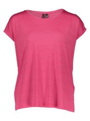 Vero Moda Koszulka w kolorze różowym rozmiar: XS. Różowe bluzki damskie Vero Moda, xs, bez wzorów, bez kołnierzyka, bez ramiączek. Za 43.68 zł.