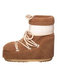 Moon Boot Botki zimowe "Icon" w kolorze jasnobrązowym rozmiar: 39-41. Brązowe botki damskie Moon Boot, na zimę, z materiału, bez obcasa, bez zapięcia. Za 634.95 zł.