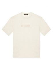 Napapijri T-Shirt S-New Box Logo NP0A4IFY Biały Loose Fit. Białe t-shirty i koszulki chłopięce Napapijri, bez wzorów, z bawełny, bez kołnierzyka, bez ramiączek. Za 139.99 zł.
