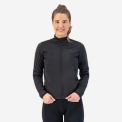 Kurtka rowerowa damska Rogelli Core. Czerwone kurtki damskie Rogelli, s, bez wzorów, z elastanu, bez kaptura. Za 310.00 zł.
