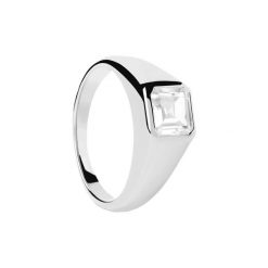 P D Paola Pierścionek P D Paola The New Essentials - 925 sterling silver i srebro Pierścionki 1 ct Damski. Szare pierścionki damskie P D Paola, z cyrkonią, srebrne. Za 385.99 zł.