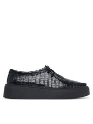 Clarks Półbuty Torview W 26328106 Czarny. Czarne półbuty damskie Clarks, bez wzorów, ze skóry, bez obcasa, na płaskiej podeszwie, bez zapięcia. Za 569.99 zł.