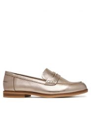 Caprice Lordsy 9-24203-46 Złoty. Żółte półbuty damskie Caprice, bez wzorów, ze skóry, bez obcasa, bez zapięcia. Za 300.99 zł.