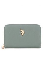 U.S. Polo Assn. Portfel BIUXT8383WVP Khaki. Brązowe portfele damskie U.S. Polo Assn., bez wzorów. Za 159.99 zł.