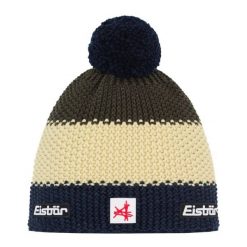 Czapka Eisbar Star Pompon MÜ SA. Żółte czapki damskie Eisbär, bez wzorów, z wełny. Za 205.51 zł.