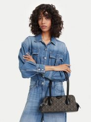 Calvin Klein Torebka Emblem Trio Jacquard LV04F3744G Szary. Szare torebki klasyczne damskie Calvin Klein, z materiału, bez dodatków. Za 649.99 zł.