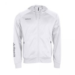 Bluza dresowa z kapturem zapinana na zamek Reece Australia Core TTS. Białe bluzy damskie REECE, l, bez wzorów, z dresówki, z kapturem. Za 247.65 zł.