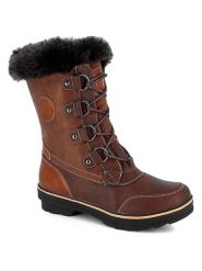 Kimberfeel Kozaki zimowe "Megeve" w kolorze brązowym rozmiar: 36. Brązowe kozaki damskie Kimberfeel, na zimę, z materiału, bez obcasa, bez zapięcia. Za 469.95 zł.