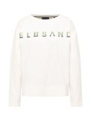 ELBSAND Bluza "Alvar" w kolorze białym rozmiar: XL. Białe bluzy damskie ELBSAND, xl, bez wzorów, bez kaptura. Za 139.02 zł.