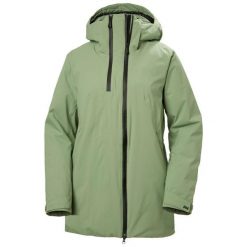 Długa kurtka narciarska damska Helly Hansen Nora. Zielone kurtki damskie Helly Hansen, na zimę, bez wzorów, bez kaptura. Za 1,536.00 zł.