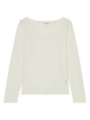 Marc O´Polo Koszulka w kolorze kremowym rozmiar: M. Brązowe bluzki damskie m, bez wzorów, bez kołnierzyka, bez ramiączek. Za 162.11 zł.