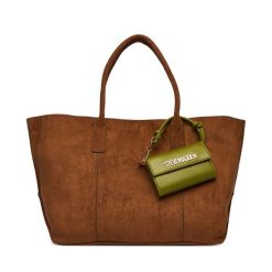 Torebka Steve Madden. Brązowe shopper bag Steve Madden, bez wzorów, bez dodatków. Za 599.99 zł.