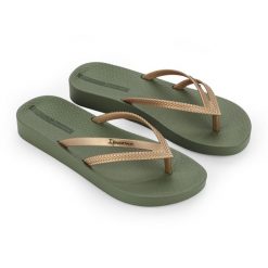 Japonki damskie Ipanema Bossa Soft V. Czarne klapki damskie Ipanema, bez wzorów, bez obcasa, bez zapięcia. Za 69.99 zł.