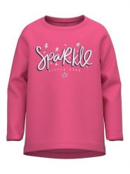 NAME IT Bluzka 13218927 Różowy Relaxed Fit. Czerwone bluzki i koszule dziewczęce Name it, bez wzorów, z bawełny, bez kołnierzyka, bez ramiączek. Za 54.99 zł.