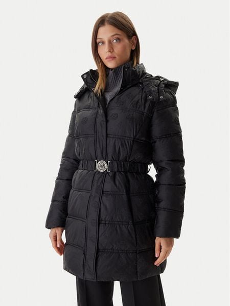 Guess Kurtka zimowa W5BL44 W2912 Czarny Regular Fit. Czarne kurtki damskie Guess, na zimę, s, z aplikacjami, z syntetyku, bez kaptura. Za 599.99 zł.