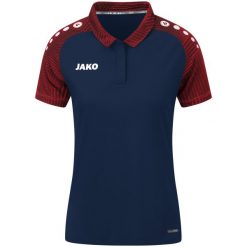 Damska koszulka polo Jako Performance. Czerwone koszulki damskie JAKO, bez wzorów, bez kołnierzyka, bez ramiączek. Za 241.00 zł.