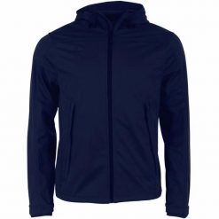 Kurtka puchowa Stanno Prime Softshell. Niebieskie kurtki damskie STANNO, xl, bez wzorów, prążkowane, z kapturem. Za 362.50 zł.