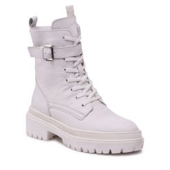 Trapery Lasocki. Białe trapery damskie Lasocki, bez zapięcia. Za 269.99 zł.