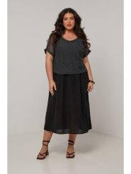 Curvy Lady Sukienka w kolorze czarnym rozmiar: 44/46. Czarne sukienki damskie Curvy Lady, bez wzorów, klasyczne, bez ramiączek. Za 127.65 zł.