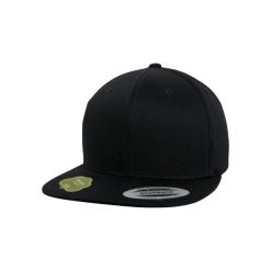 Czapka Flexfit organic cotton. Czarne czapki z daszkiem damskie FLEXFIT, bez wzorów, z bawełny. Za 76.15 zł.