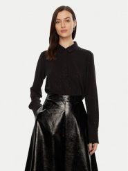 Tatuum Koszula Patti T2424.080B Czarny Regular Fit. Czarne koszule damskie TATUUM, bez wzorów, z syntetyku, bez kołnierzyka, bez ramiączek. Za 239.99 zł.