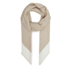 Chusta Calvin Klein. Brązowe chusty damskie Calvin Klein, bez wzorów. Za 169.99 zł.
