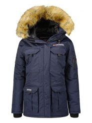Geographical Norway Parka "Baliverne" w kolorze granatowym rozmiar: XL. Niebieskie parki damskie Geographical Norway, xl, bez kaptura. Za 254.74 zł.
