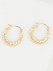 OR ÉCLAT Złote kolczyki-kreole "Iseult" rozmiar: onesize. Żółte kolczyki damskie Or Éclat, złote. Za 434.99 zł.