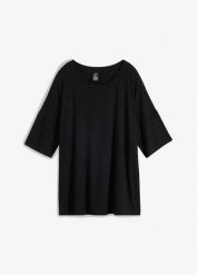 T-shirt oversize z lejącej wiskozy. Białe t-shirty damskie bonprix, l, bez wzorów, z wiskozy, bez kołnierzyka. Za 47.99 zł.