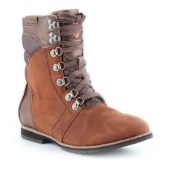 Buty do chodzenia damskie Columbia Twentythird Ave WP Mid. Brązowe obuwie sportowe damskie Columbia, z gumy, za kostkę, bez zapięcia, trekkingowe. Za 481.00 zł.