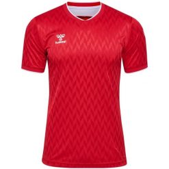 Koszulka Hummel Legend. Czerwone koszulki damskie Hummel, bez wzorów, bez kołnierzyka, bez ramiączek. Za 207.00 zł.