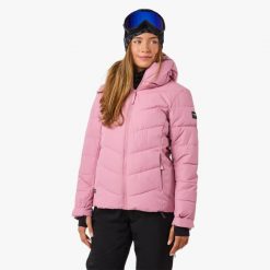 Kurtka narciarska damska Swedemount Cervinia Puffer Ski Jacket wodoodporna. Czerwone kurtki damskie SWEDEMOUNT, na zimę, bez wzorów, bez kaptura. W wyprzedaży za 372.00 zł.