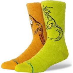Skarpety Stance Grinch i Max. Skarpetki damskie Stance, bez wzorów. Za 101.48 zł.