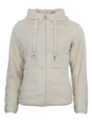 Peak Mountain Kurtka polarowa "Alanzo" w kolorze kremowym rozmiar: XL. Brązowe kurtki damskie Peak Mountain, xl, bez wzorów, z polaru, bez kaptura. Za 173.99 zł.