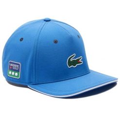 Czapka z daszkiem dla dorosłych Lacoste. Niebieskie czapki z daszkiem damskie Lacoste, na lato, bez wzorów, z elastanu. Za 127.00 zł.