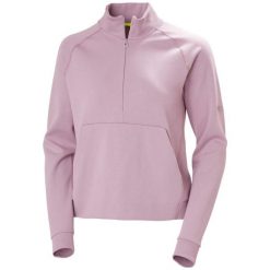 Bluza damska 1/2 zip Helly Hansen HP Tech. Fioletowe bluzy damskie Helly Hansen, bez wzorów, bez kaptura. Za 425.75 zł.