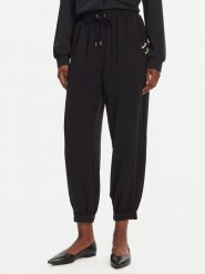Liu Jo Sport Spodnie materiałowe TA5138 TS923 Czarny Regular Fit. Czarne spodnie materiałowe damskie Liu Jo Sport, bez wzorów, z materiału. Za 419.99 zł.