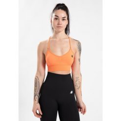 Olivia Bezszwowe Biustonosz sportowy - Peach. Brązowe biustonosze sportowe damskie GORILLA WEAR, bez wzorów. Za 191.00 zł.