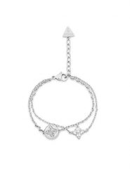 Guess Bransoletka JUBB0 6469JW Srebrny. Szare bransoletki damskie Guess, srebrne. Za 299.99 zł.