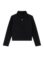 Guess Bluza J6YQ18 K5195 Czarny Regular Fit. Czarne bluzy dziewczęce Guess, z aplikacjami, z syntetyku, bez ramiączek, bez kaptura. Za 234.99 zł.
