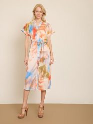 BGN Sukienka ze wzorem rozmiar: 40. Sukienki damskie BGN, bez wzorów, z tkaniny, bez ramiączek. Za 143.99 zł.