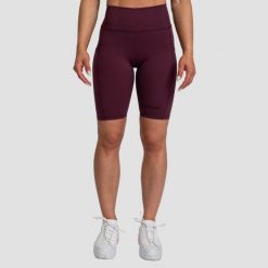 Szorty damskie fitness slim z kieszeniami Biker. Fioletowe spodenki sportowe damskie GYMBEAM, xs, bez wzorów, z elastanu, do biegania. Za 73.90 zł.