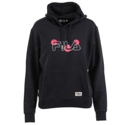 Fila Bellagio Hoody, damska bluza. Czarne bluzy damskie Fila, xs, bez wzorów, z bawełny, bez kaptura. Za 255.75 zł.