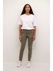 Kaffe Spodnie chino w kolorze khaki rozmiar: 40. Brązowe spodnie materiałowe damskie Kaffe, bez wzorów. Za 109.78 zł.