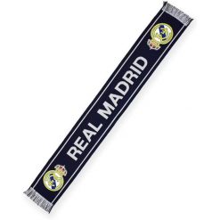 Szalik kibicowski Real Madryt. Szaliki damskie REAL MADRID, bez wzorów, z materiału. Za 94.45 zł.