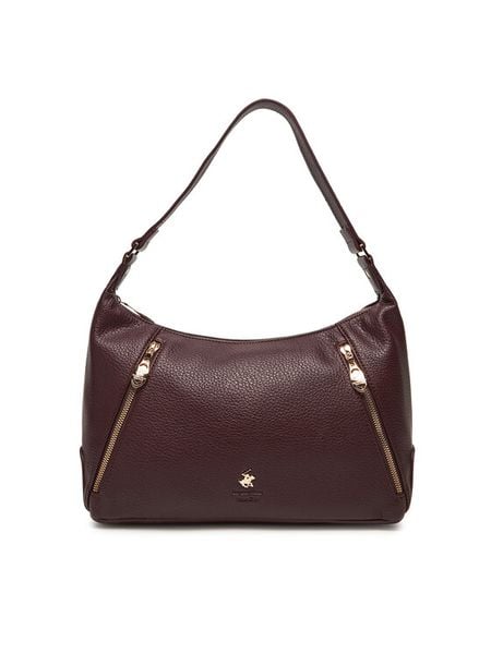 Beverly Hills Polo Club Torebka CEO-BHPC-C-003-08 Fioletowy. Fioletowe torebki klasyczne damskie Beverly Hills Polo Club, z materiału, bez dodatków. Za 179.99 zł.