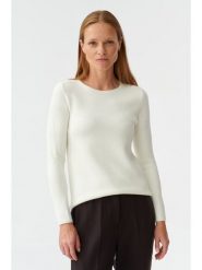 TATUUM Koszulka "Wiko" w kolorze kremowym rozmiar: XL. Brązowe koszulki damskie TATUUM, xl, bez wzorów, bez kołnierzyka, bez ramiączek. Za 157.35 zł.