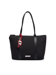 KARL LAGERFELD Torebka B4W30103 Czarny. Czarne shopper bag KARL LAGERFELD, bez wzorów, z materiału, bez dodatków. Za 849.99 zł.